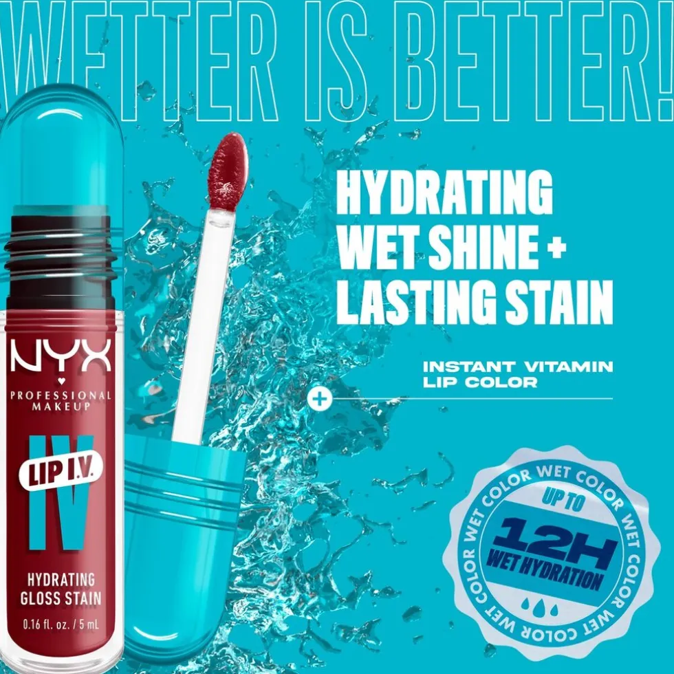 NYX Professional Makeup Lip IV 08 Drippin' In Rose Hydraterende Lipgloss