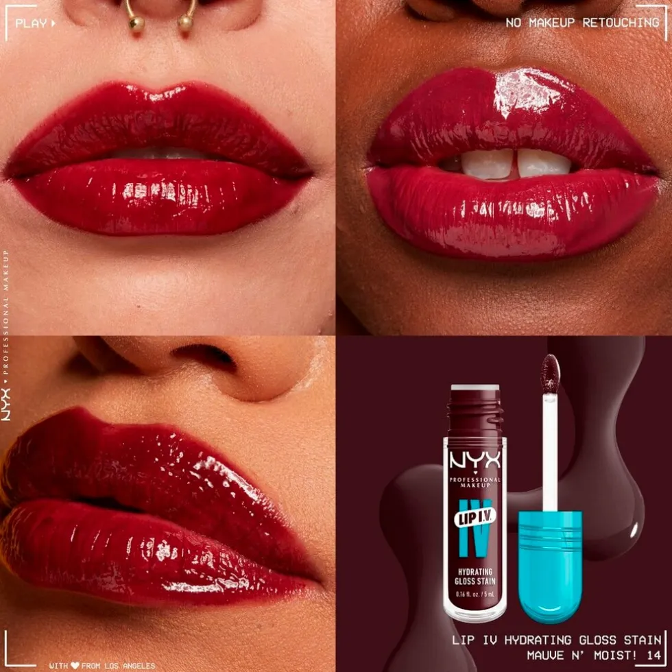 NYX Professional Makeup Lip IV 14 Mauve N' Moist Hydraterende Lipgloss