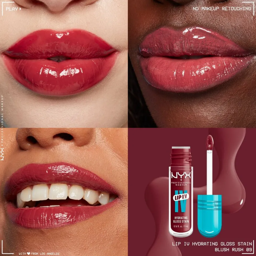 NYX Professional Makeup Lip IV 09 Blush Rush Hydraterende Lipgloss