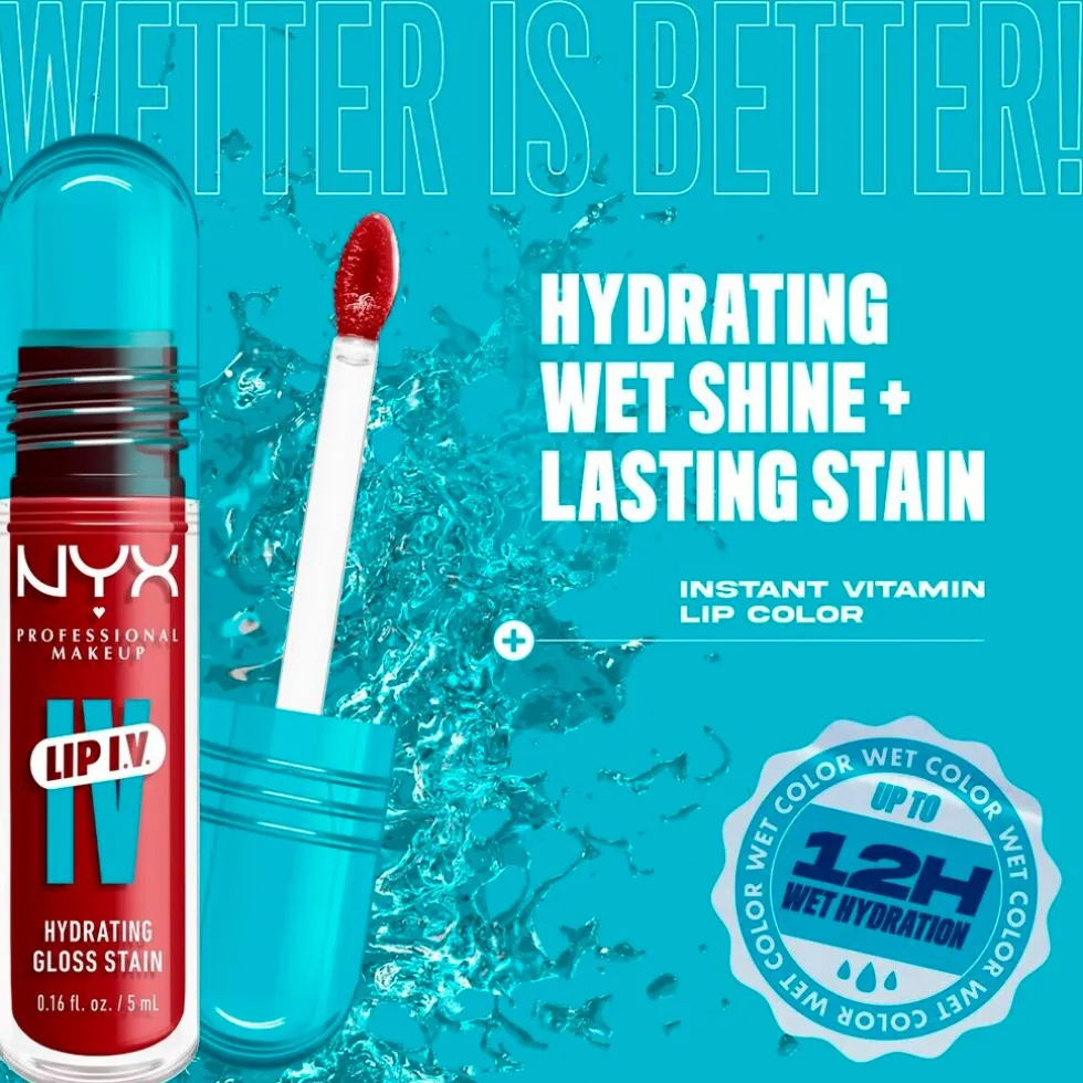 NYX Professional Makeup Lip IV 13 Cranberry Splash Hydraterende Lipgloss