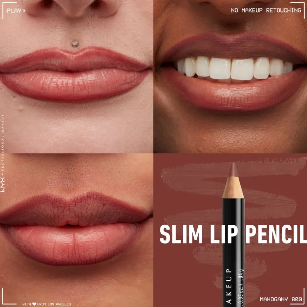 NYX Professional Makeup SPL809 Mahogany Slim Lip Pencil