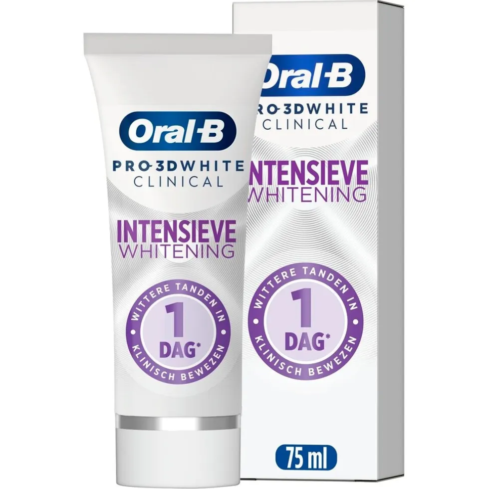 Oral-B Pro 3D White Clinical Intensieve Whitening Radiant White Tandpasta