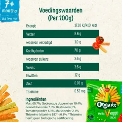 Organix 7+M Melty Veggie Groentesticks