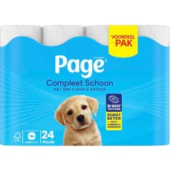 Page Compleet Schoon Toiletpapier