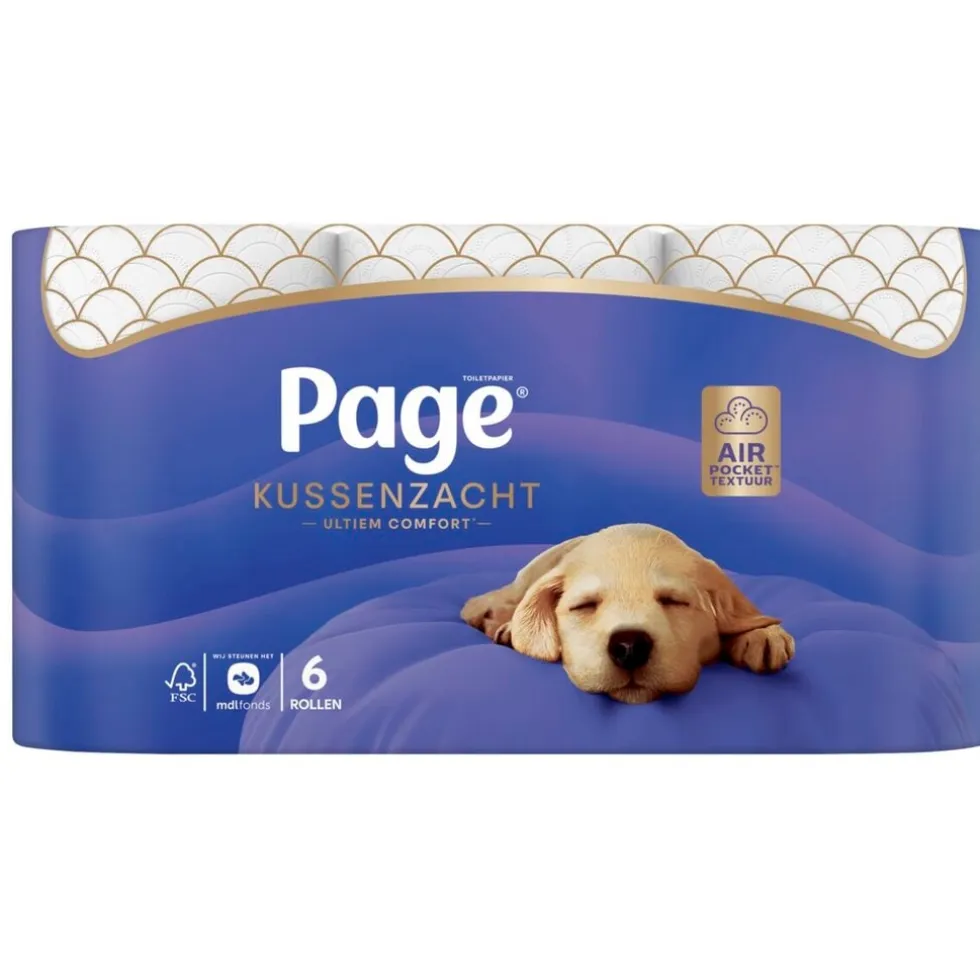Page Kussenzacht Toiletpapier