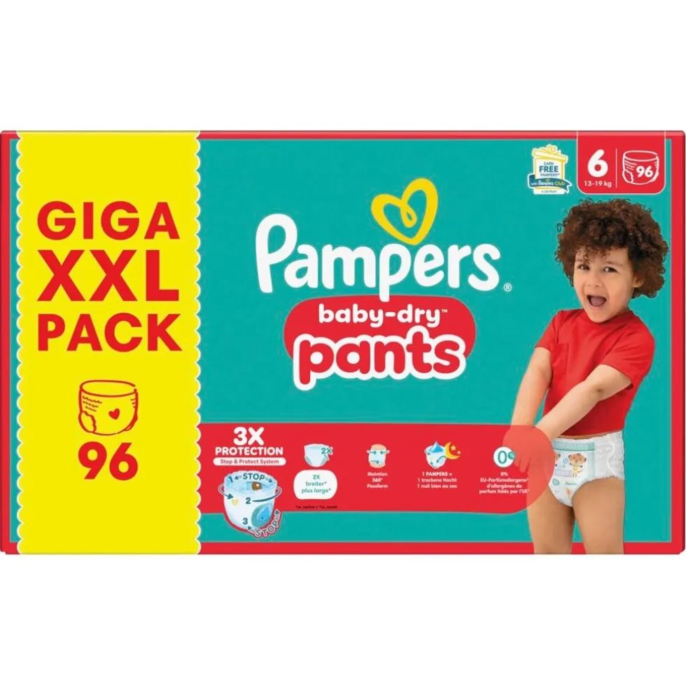 Pampers Baby-Dry Pants Maat 6 Luierbroekjes