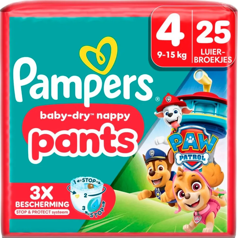 Pampers Baby-Dry Paw Patrol Pants Maat 4 Luierbroekjes