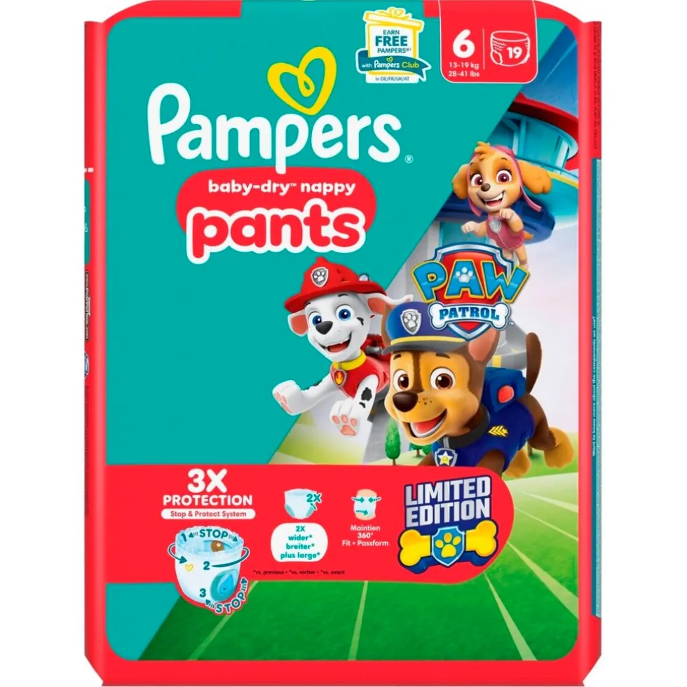 Pampers Baby-Dry Paw Patrol Pants Maat 6 Luierbroekjes