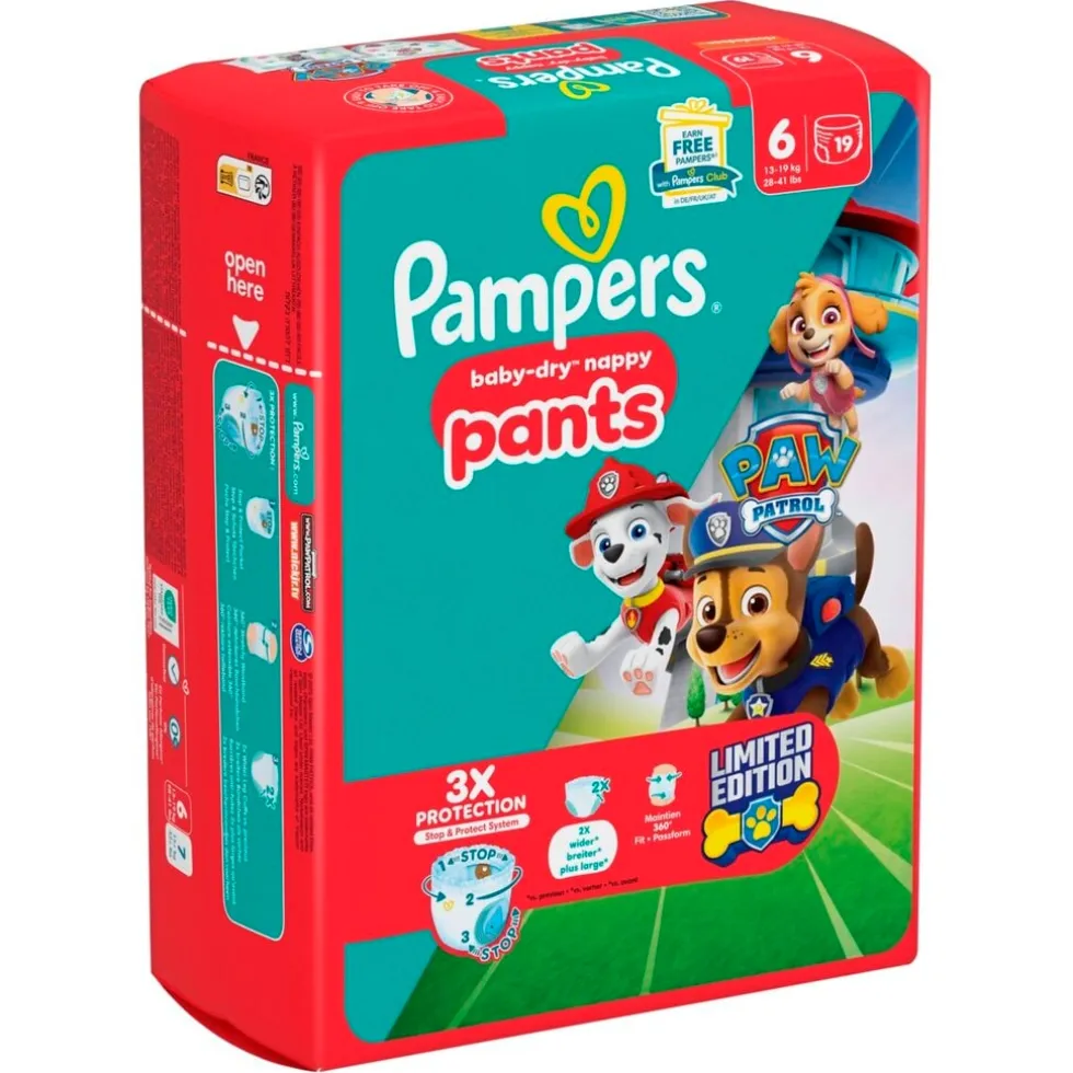 Pampers Baby-Dry Paw Patrol Pants Maat 6 Luierbroekjes