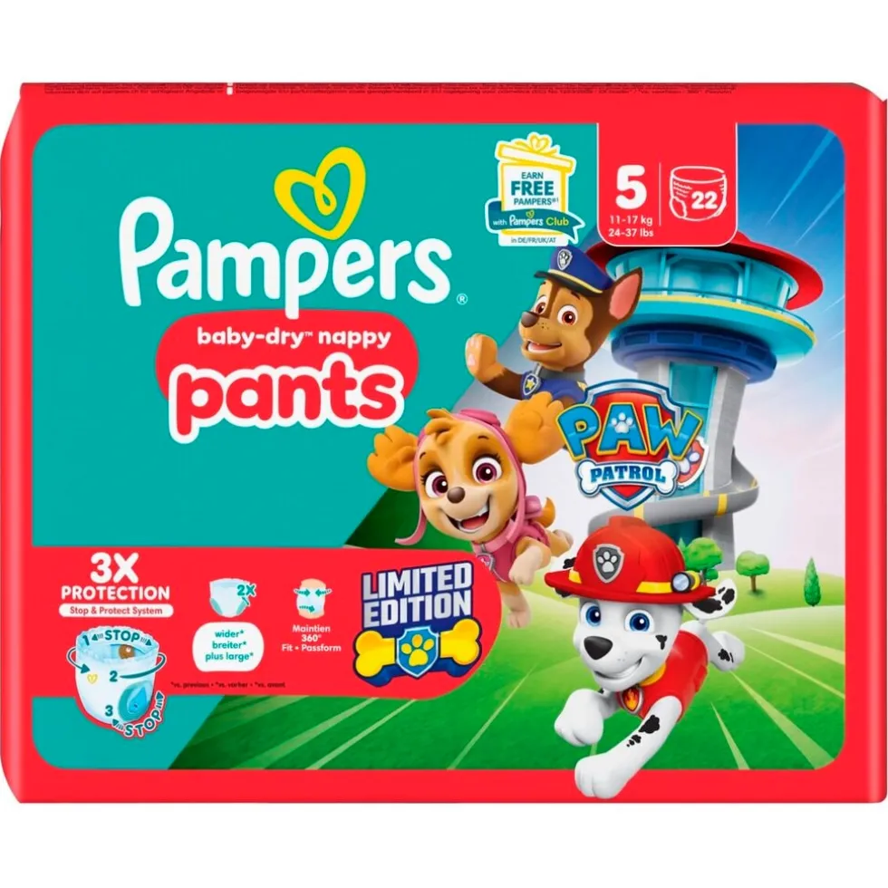 Pampers Baby-Dry Paw Patrol Pants Maat 5 Luierbroekjes