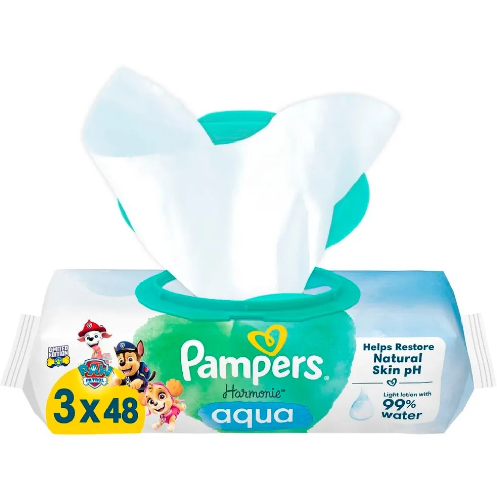 Pampers Harmonie Aqua Paw Patrol Babydoekjes