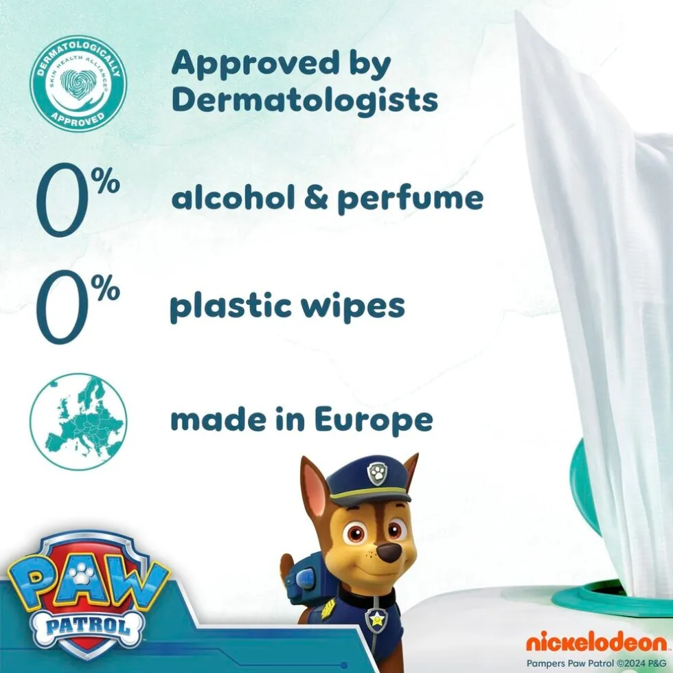 Pampers Harmonie Aqua Paw Patrol Babydoekjes