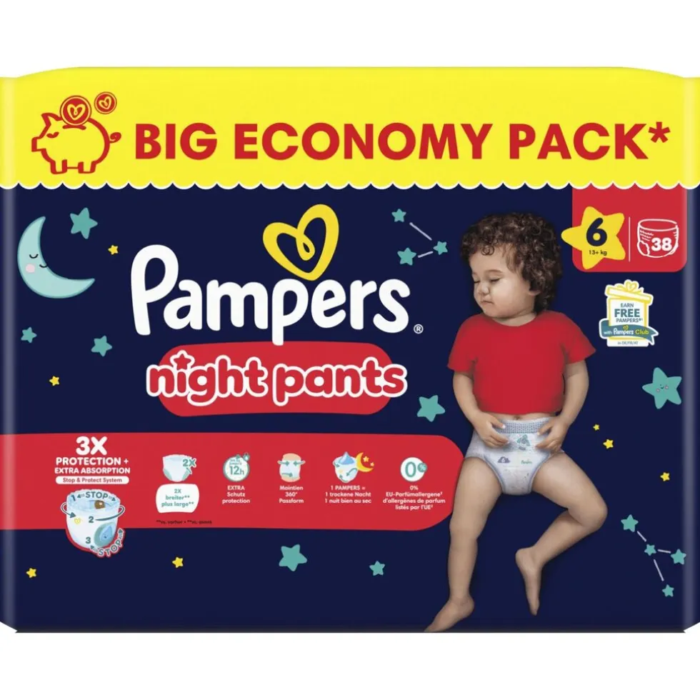 Pampers Night Pants Maat 6 Luierbroekjes