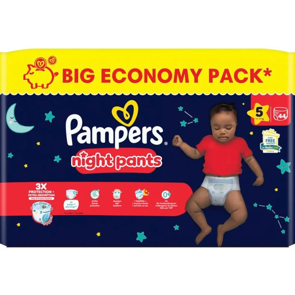 Pampers Night Pants Maat 5 Luierbroekjes