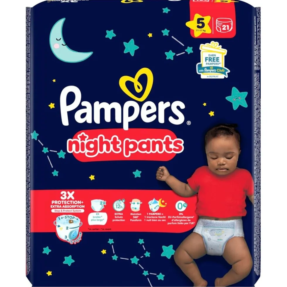 Pampers Night Pants Maat 5 Luierbroekjes