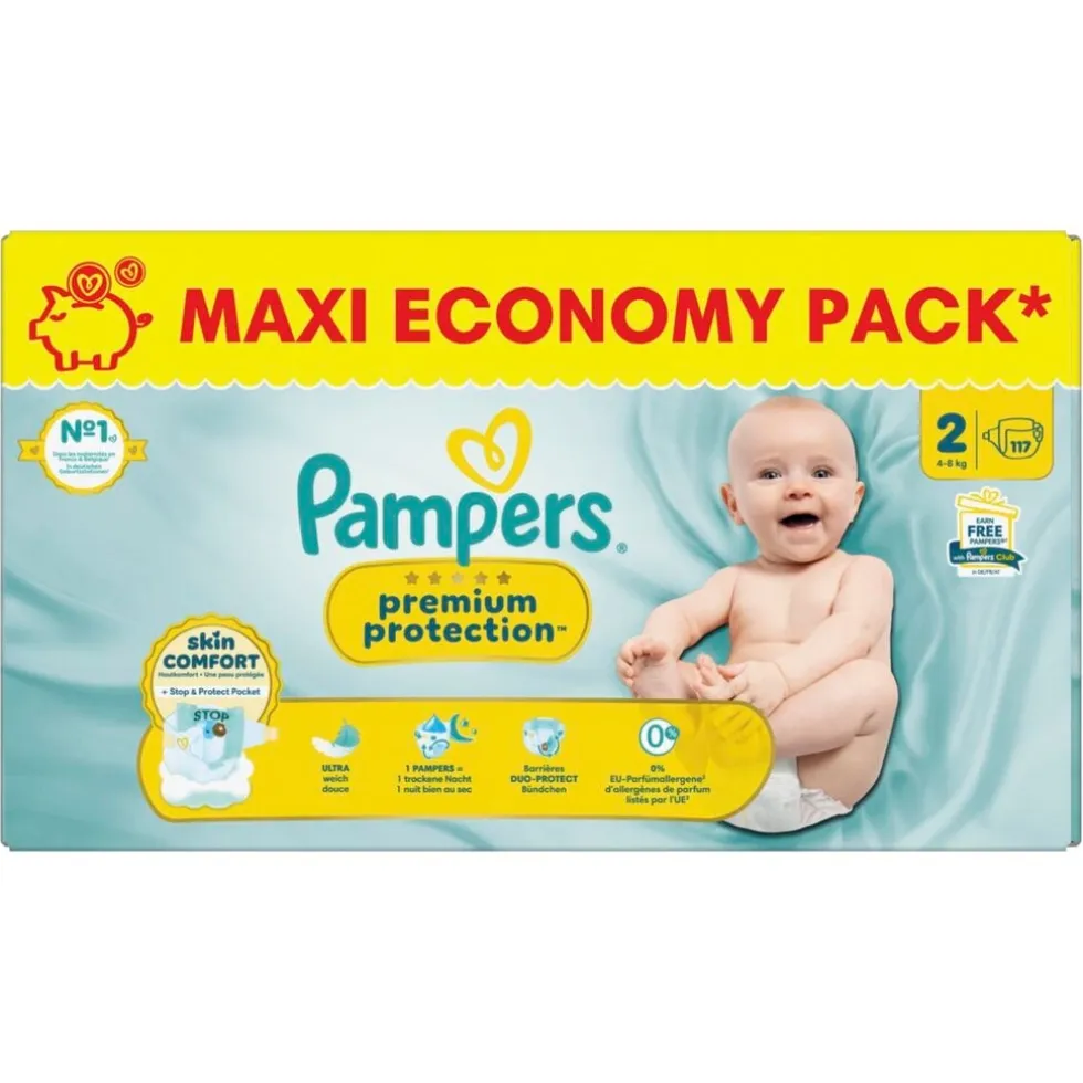Pampers Premium Protection Maat 2 Luiers