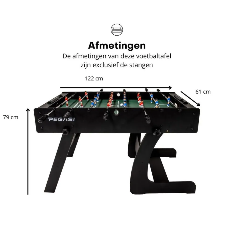 Pegasi Voetbaltafel Foldy Inklapbaar