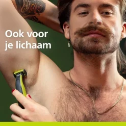Philips OneBlade Face+Body QP2834/23 Trimmer, Scheerapparaat en Styler