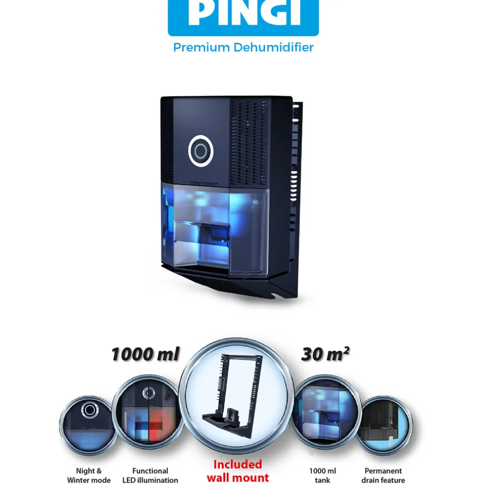 Pingi Vida 2 Elektrische luchtontvochtiger