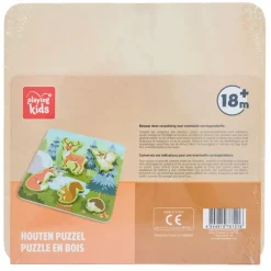 Playing Kids Forest Puzzel