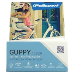 Polisport Achterzitje Guppy Junior licht/donker grijs