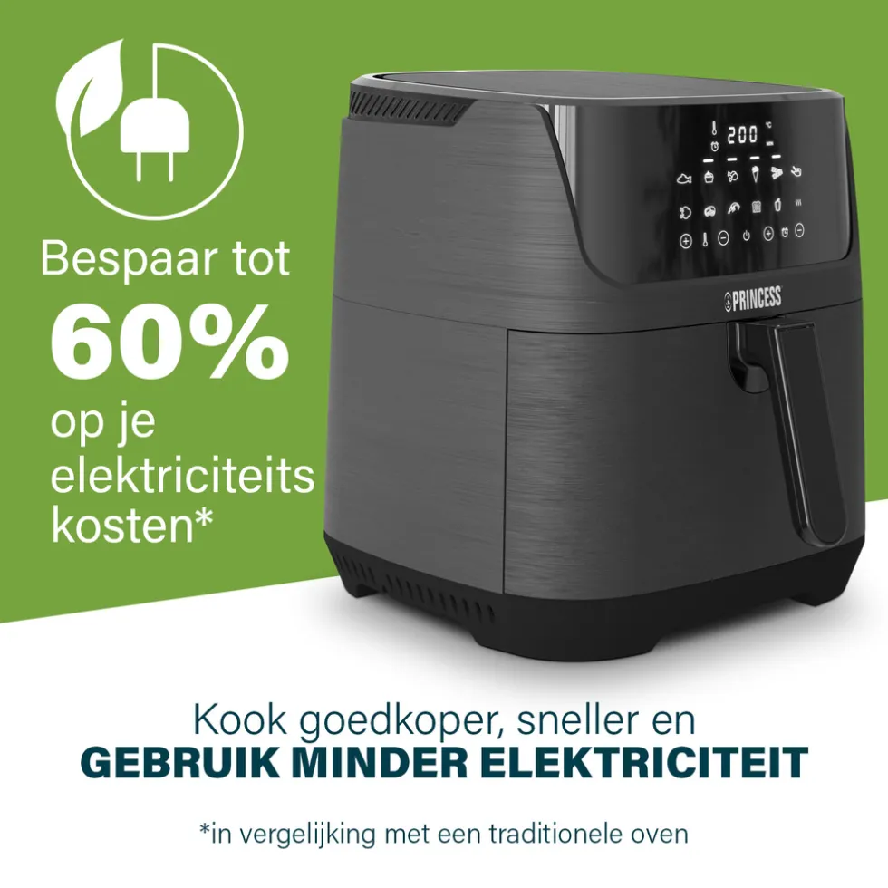 Princess 182061 Digital Aerofryer 6,5L 1800W