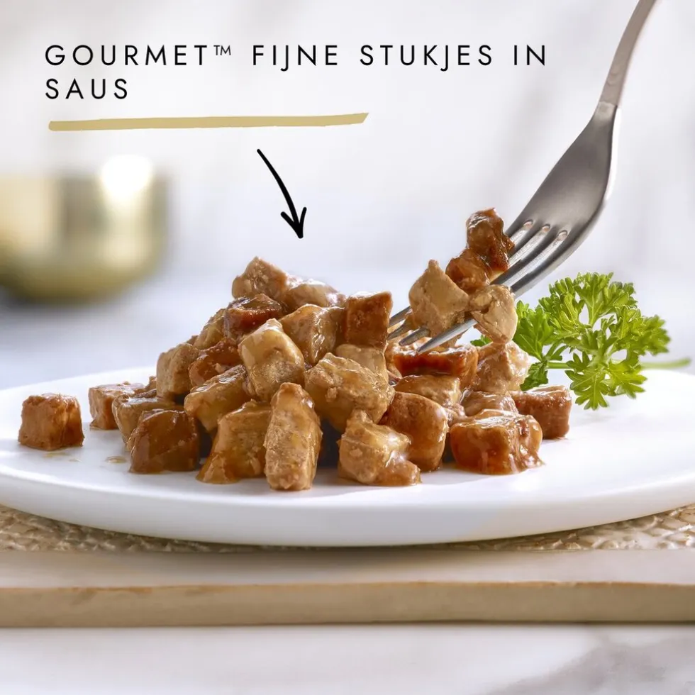 Purina Gourmet Gold Fijne Hapjes in Saus Kattenvoer