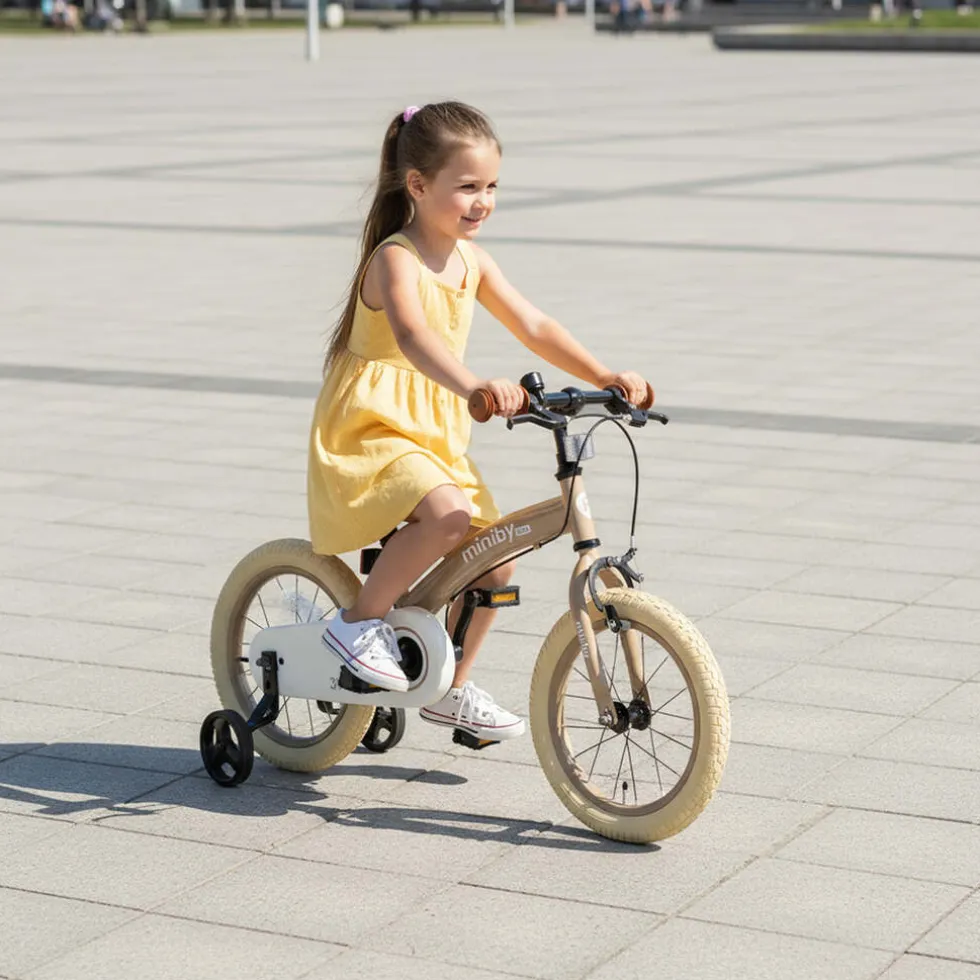 Qplay Miniby Kinderfiets 14 Inch 3 in 1 Loopfiets