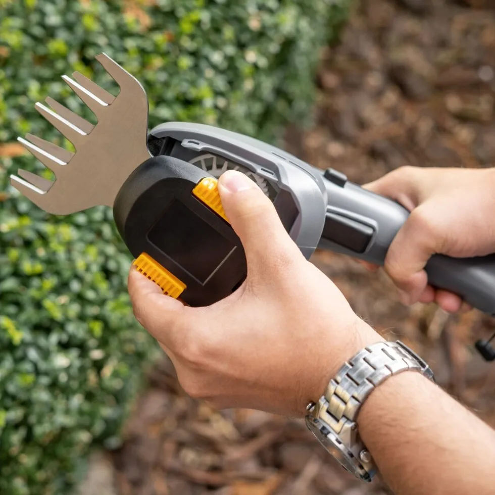 Rebel 2 in 1 buxusschaar en grastrimmer inclusief accu en oplader