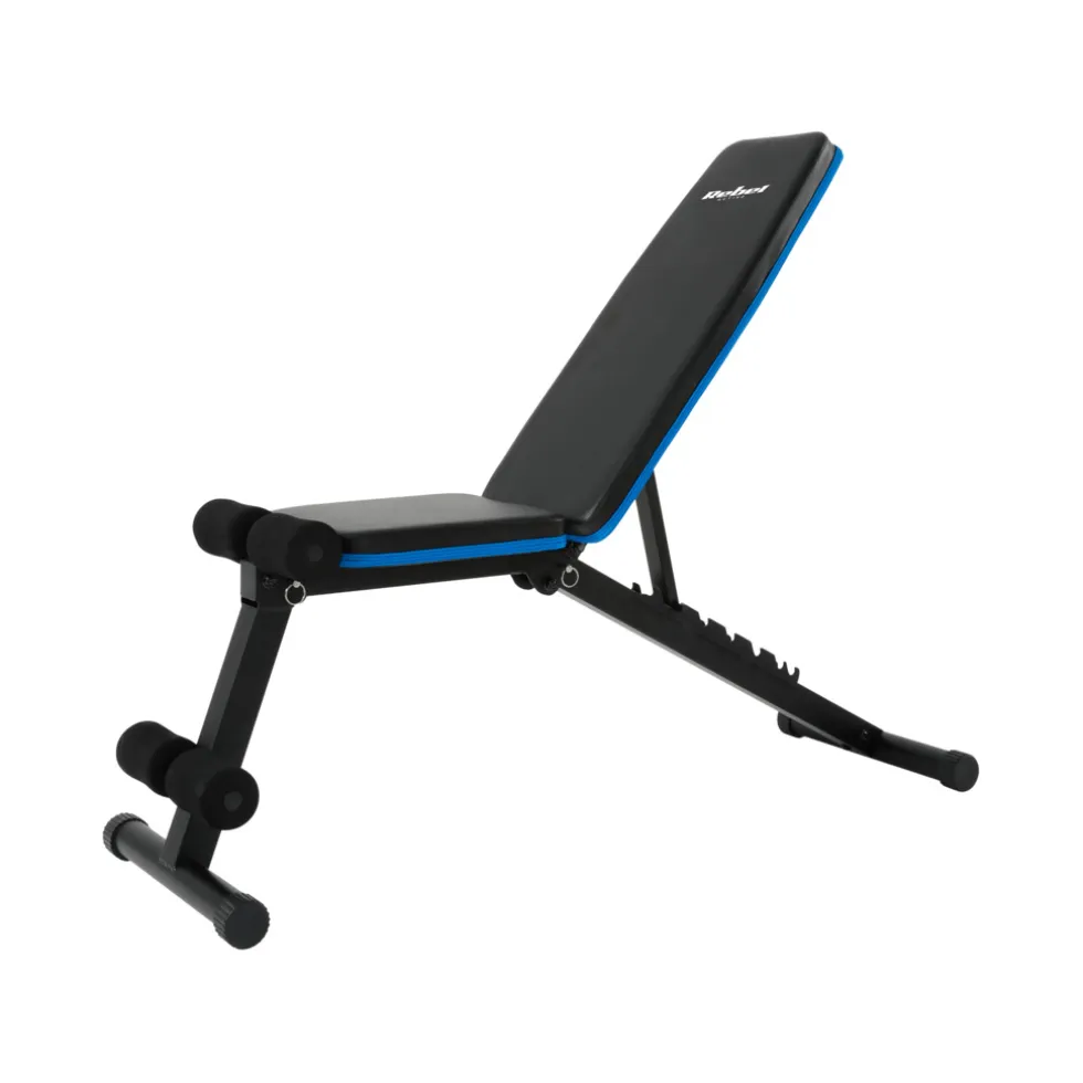 Rebel Active Inklapbare Versterkte Schuine Fitnessbank met Beenvergrendeling