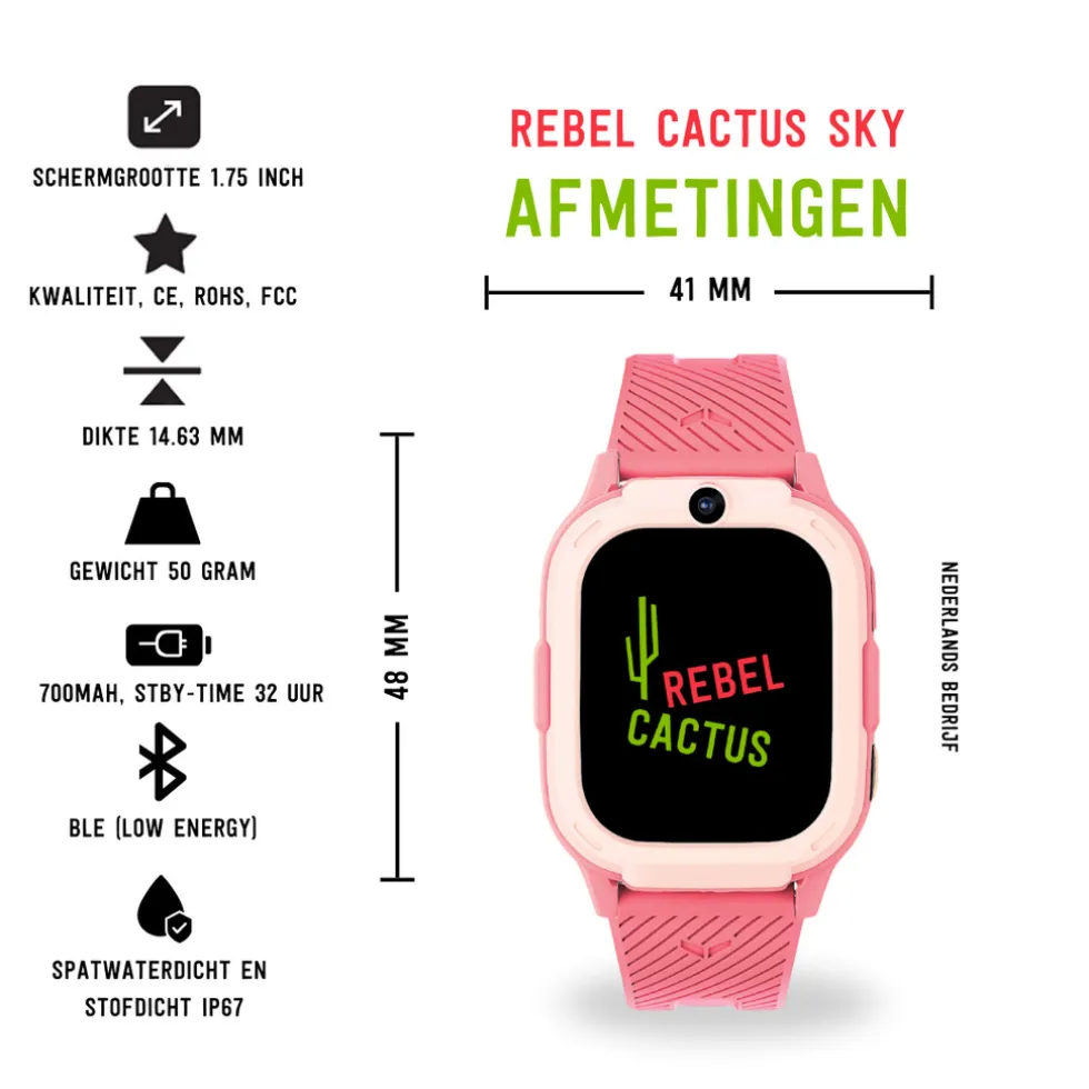 Rebel Cactus GPS Kindersmartwatch SKY