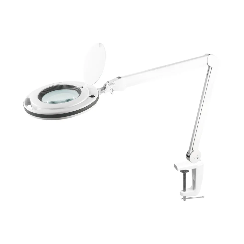 Rebel LED tafellamp met vergrootglas en verstelbare arm voor tafelmontage