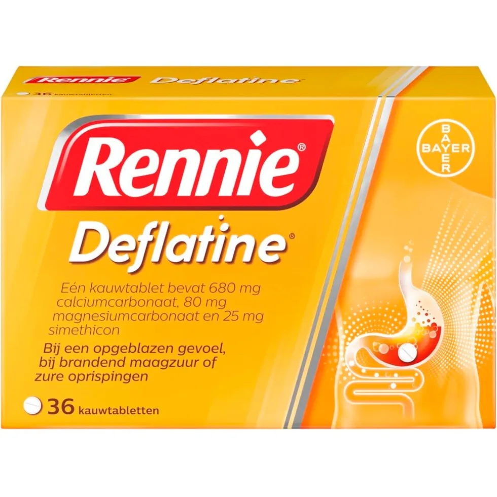 Rennie Deflatine Kauwtabletten