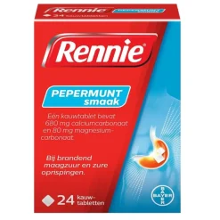 Rennie Pepermunt Kauwtabletten