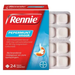 Rennie Pepermunt Kauwtabletten
