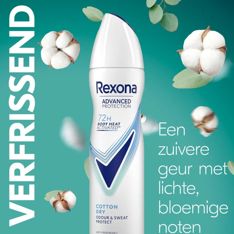 Rexona Women Advanced Protection Cotton Dry Antitranspirant Spray