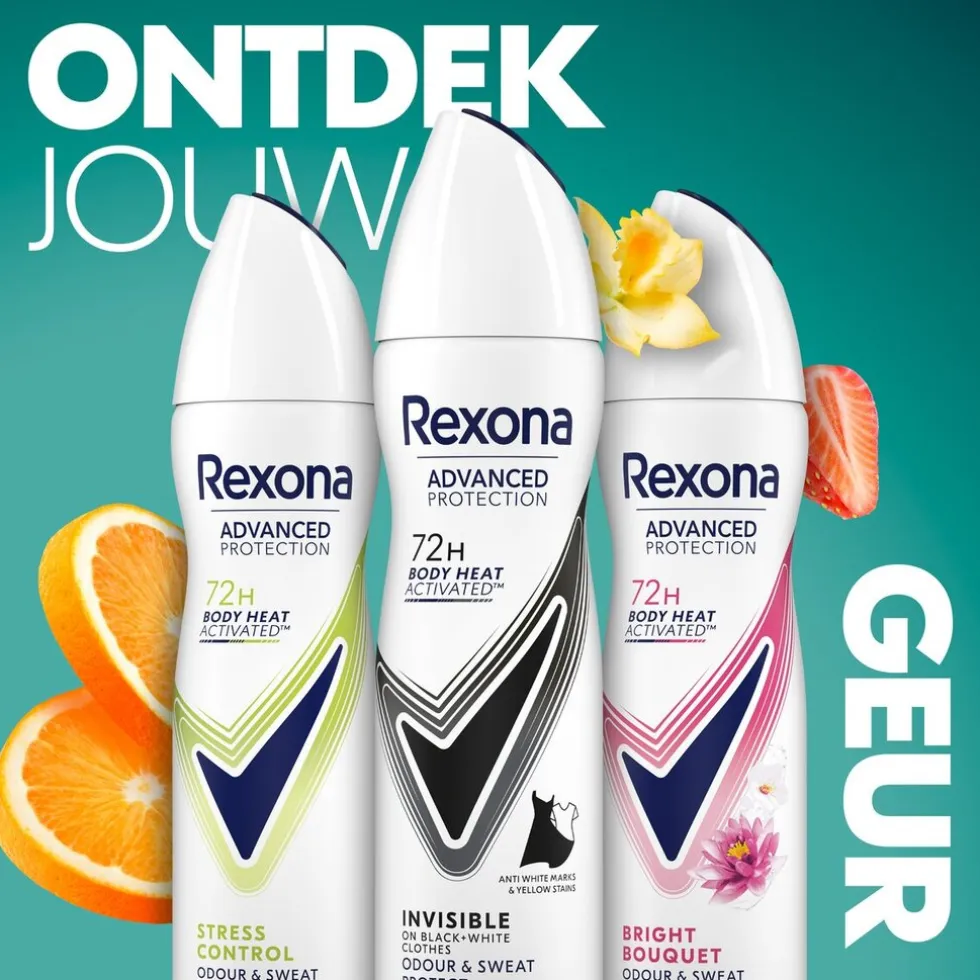 Rexona Women Advanced Protection Invisible Antitranspirant Spray