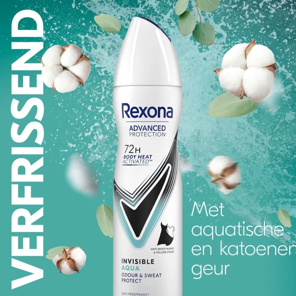 Rexona Women Invisible Aqua Antitranspirant Spray