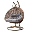 Rijoka Hangstoel Dubbel Eggy Rope Schommelstoel Luxe Rattan 2persoons