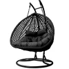 Rijoka Hangstoel Dubbel Eggy Rope Schommelstoel Luxe Rattan 2persoons