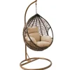 Rijoka Hangstoel Eggy Twisted Schommelstoel Rattan Lounge Tuinstoel