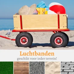 Rijoka Houten Bolderkar Luchtbanden Bolderwagen