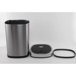 Rijoka Prullenbak Sensor 50 Liter RVS Soft Close Vingerafdrukvrij
