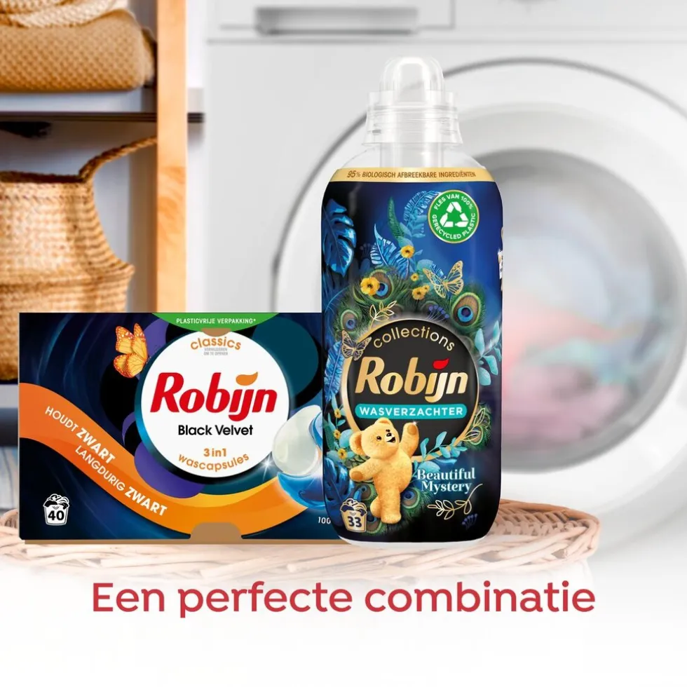 Robijn Black Velvet 3-In-1 Wasmiddelcapsules