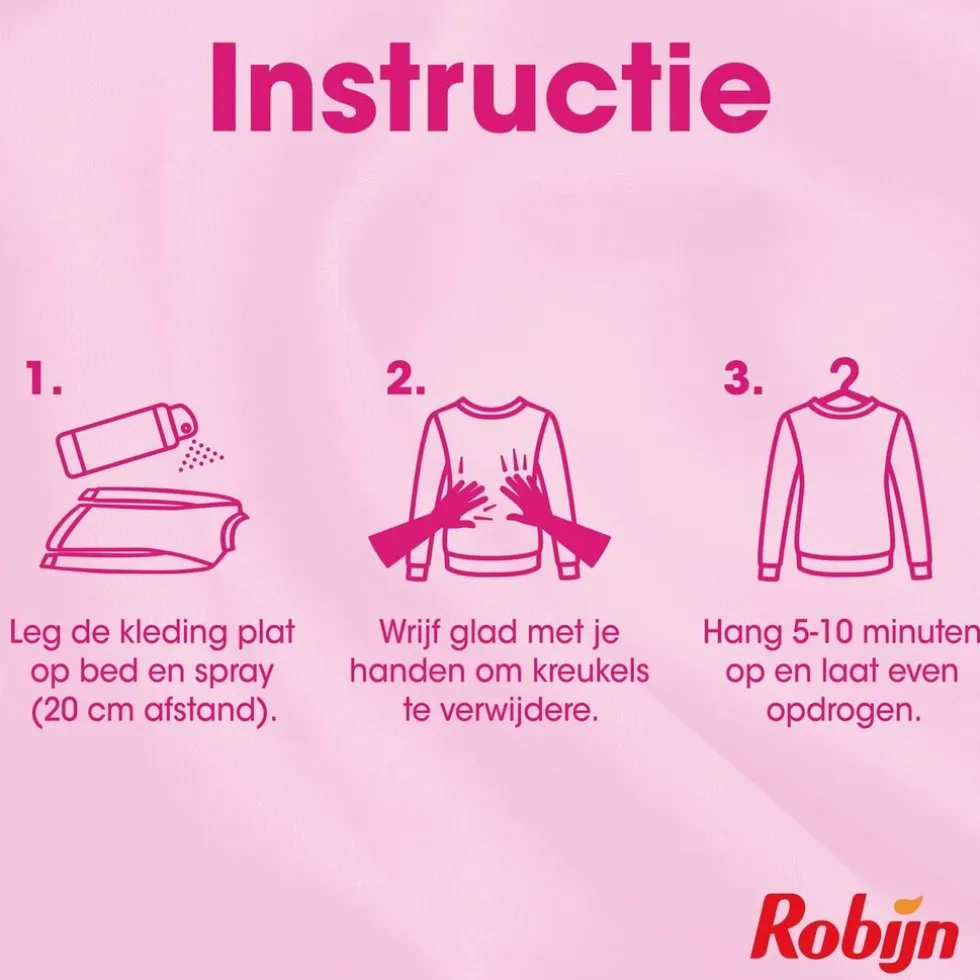 Robijn Pink Sensation Dry Wash Spray