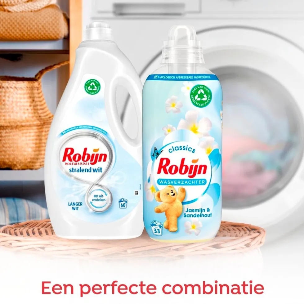 Robijn Stralend Wit Vloeibaar Wasmiddel