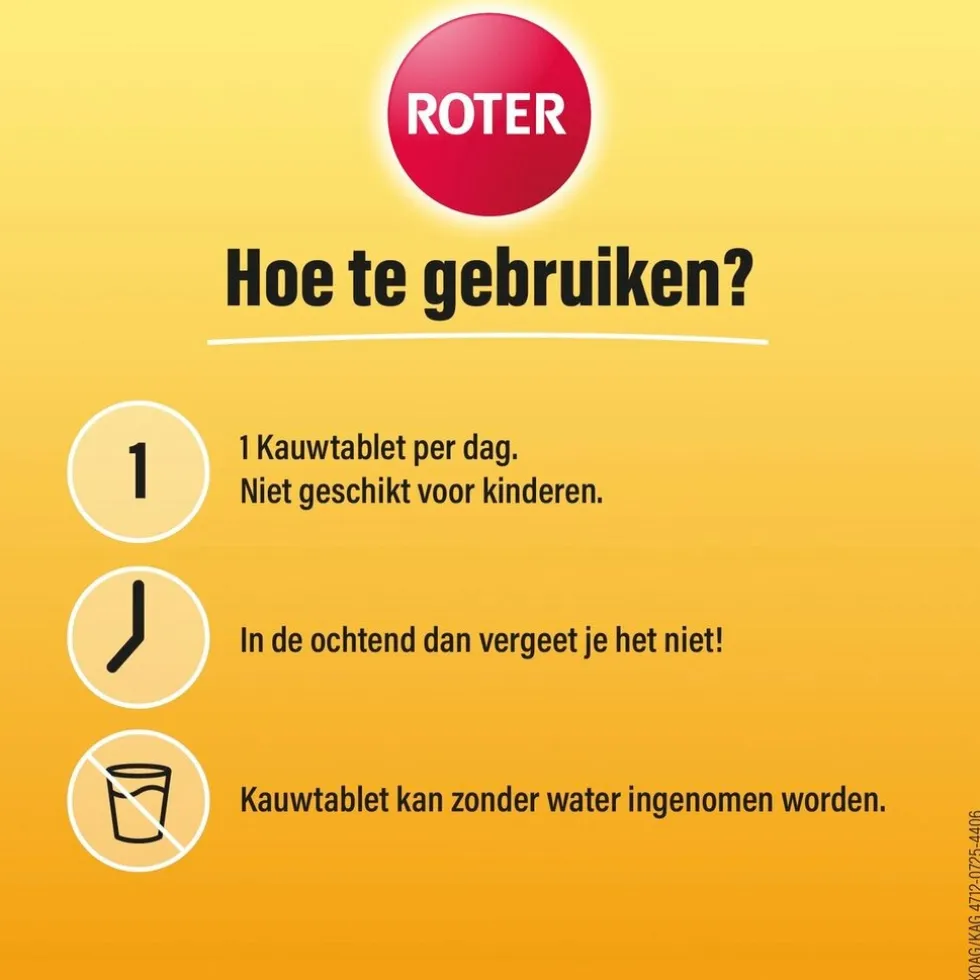 Roter Gebufferde Vitamine C 500mg Kauwtabletten