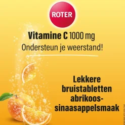 Roter Vitamine C 1000 mg Abrikoos-Sinaasappel Bruistabletten