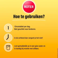Roter Vitamine C 1000 mg Abrikoos-Sinaasappel Bruistabletten