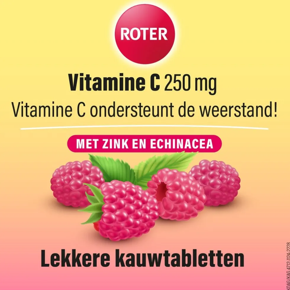 Roter Vitamine C 250 mg Weerstand Tabletten